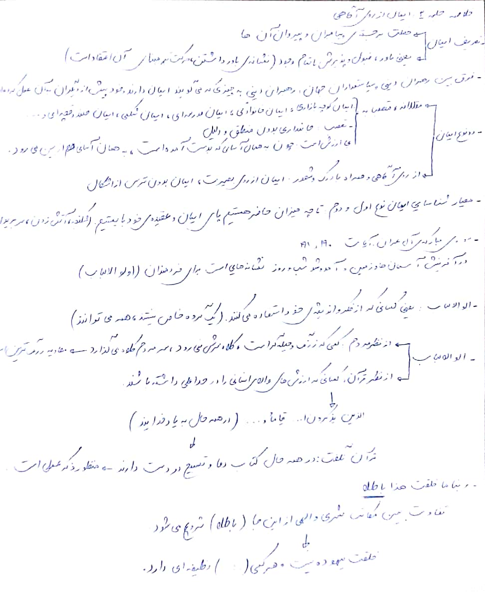 خلاصه جلسه سوم
